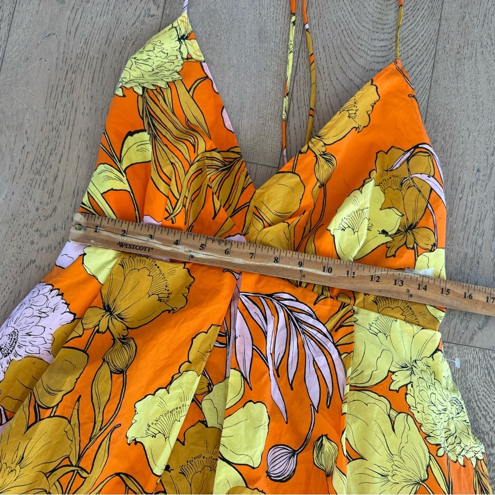 Plenty by Tracy Reese Orange and Yellow Floral Maxi Dress - Picture 4 of 10